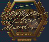 Sticker | GeT_RiGhT (Gold) | London 2018
